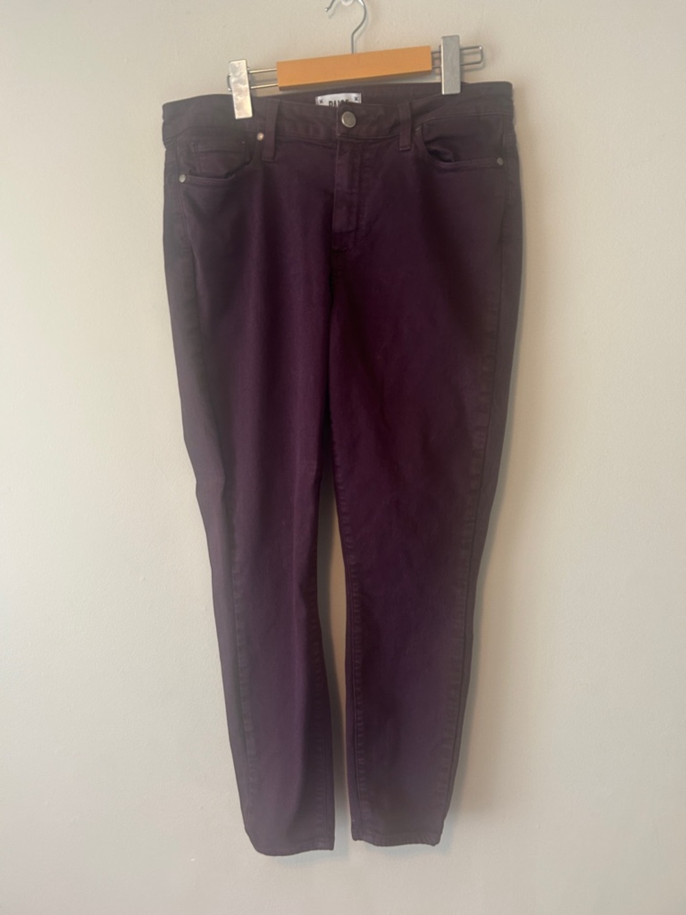 PAIGE Deep Plum Slim Jeans
